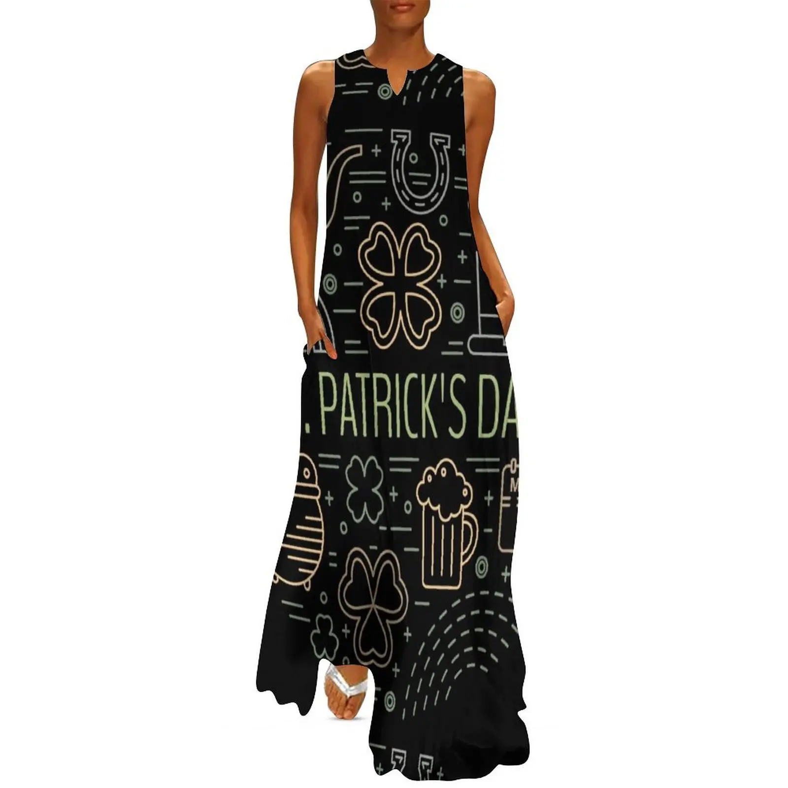 

St. Patrick’s day Long Dress Dance dresses summer clothes luxury evening dress woman for wedding