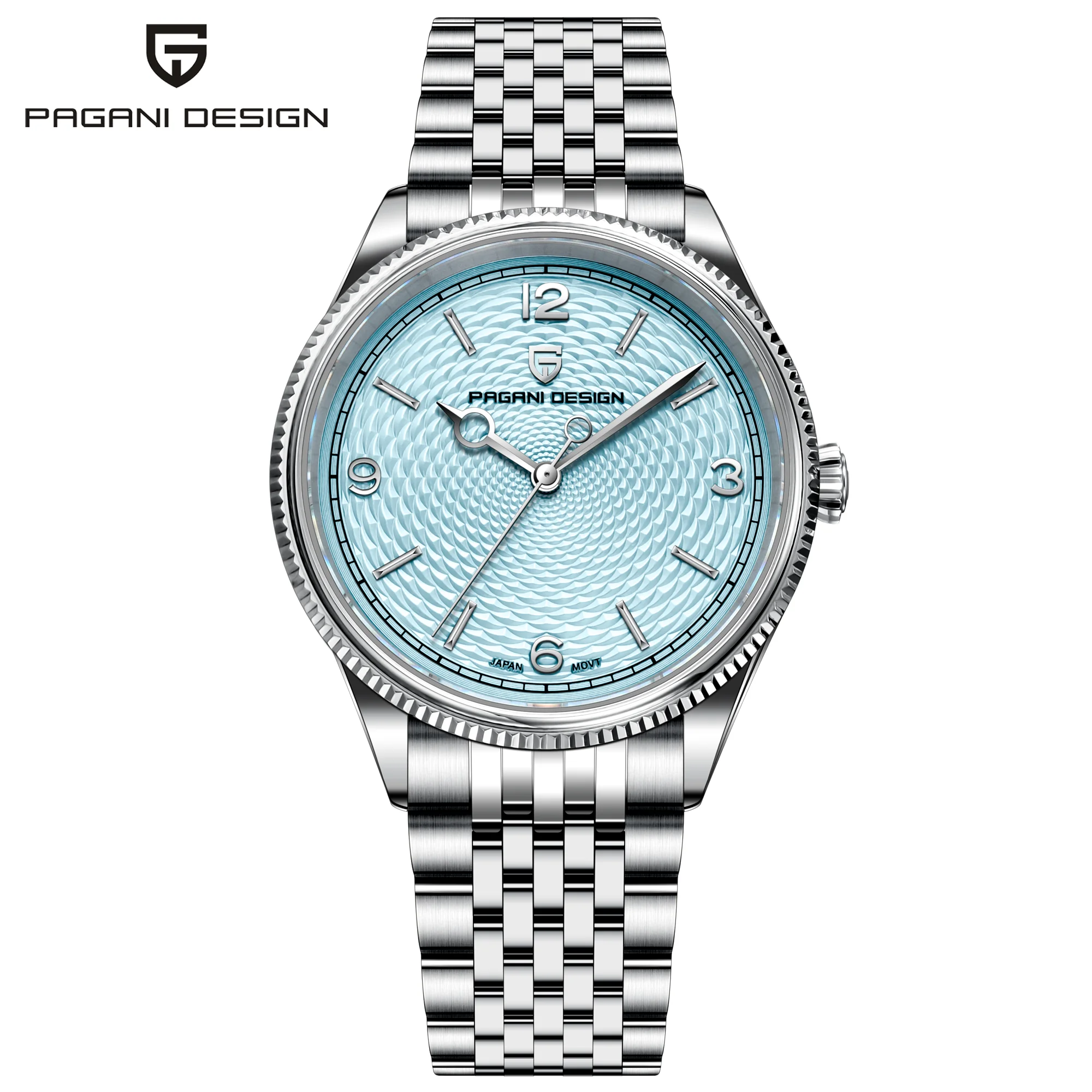 PAGANI DESIGN  Wavy pattern Dial Men's Watches 2026 New Luxury Quartz Watch Men Stainless steel 100M Waterproof Wrist watch Men
