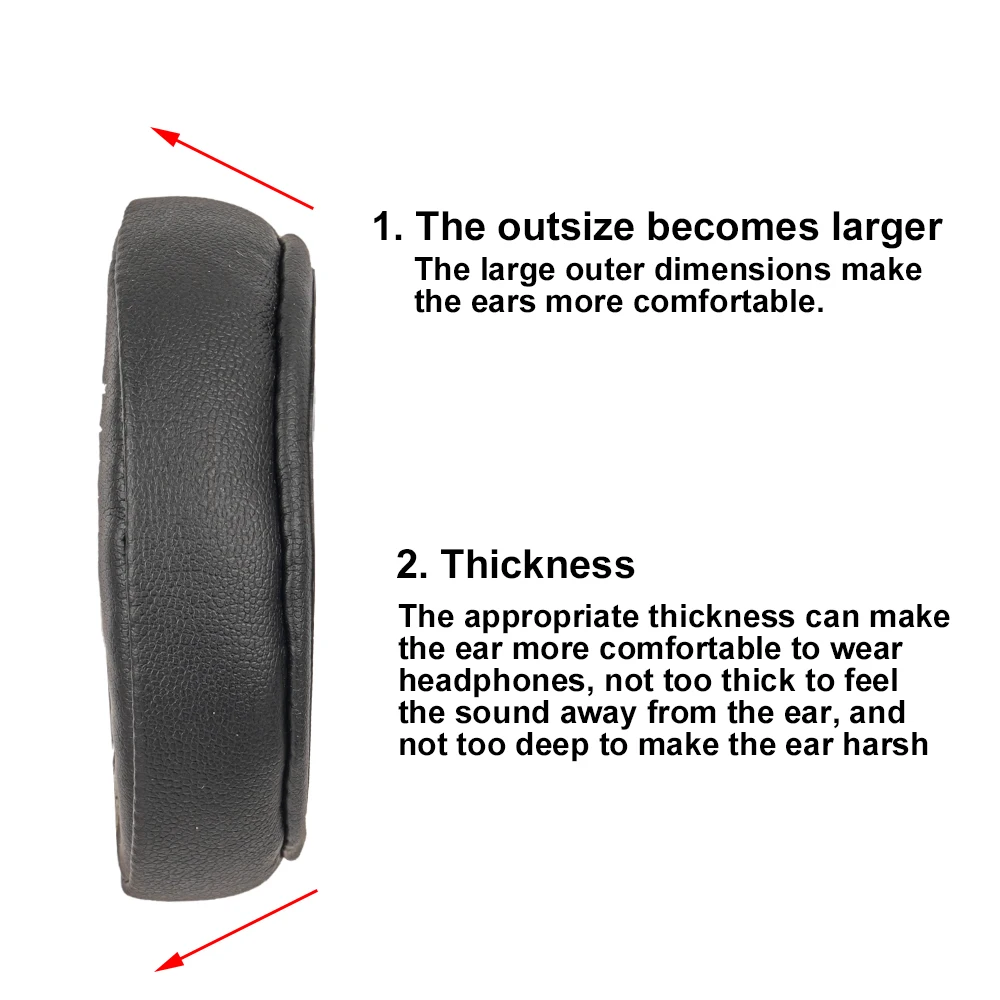New Design Thick Ear Pads Cushion for JVC HA-S400 S500 S500Z S700 S44X SR44X Headphones SR500 SR75S Replacement S68BN XP50BT view 4