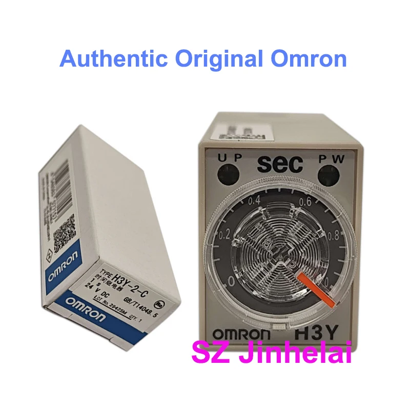 Authentic Original OMRON H3Y-2-C DC24V AC220V Micro Time Relay 1S 5S 10S 30S 60S 3M 24VDC 220VAC