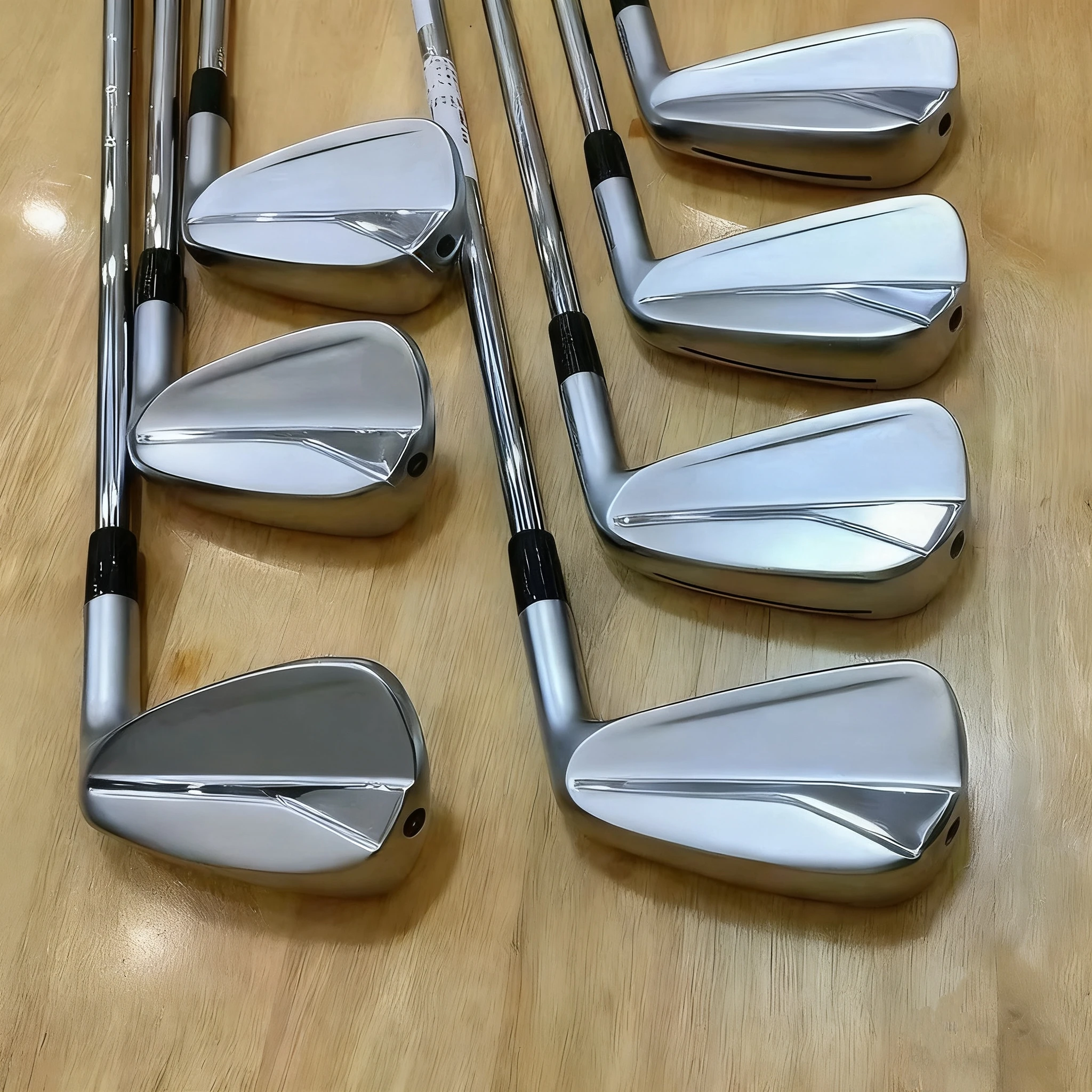 مجموعة حديد جولف مزورة لليد اليمنى مع مادة قبضة مطاطية لحقيبة الجولف باللون الفضي والأسود #6