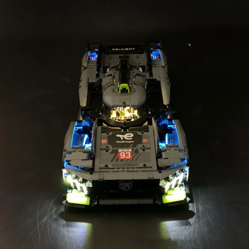 NEW Led Light Set For 42156 Peugeoted 9X8 24H Le Mans Hybrid Hypercar Technical Car Building Blocks Toys Not Include Car