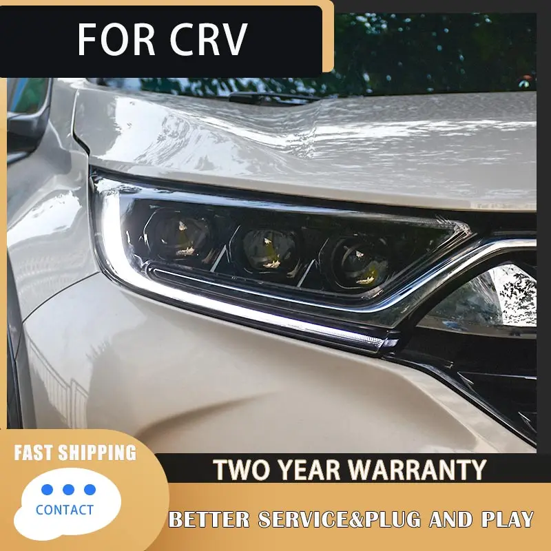 Car Styling For Honda CRV headlight 2017 2018 2019 2020 For CRV LED head lamp ALL LED DRL Bi-Xenon lens Dynamic turn signal