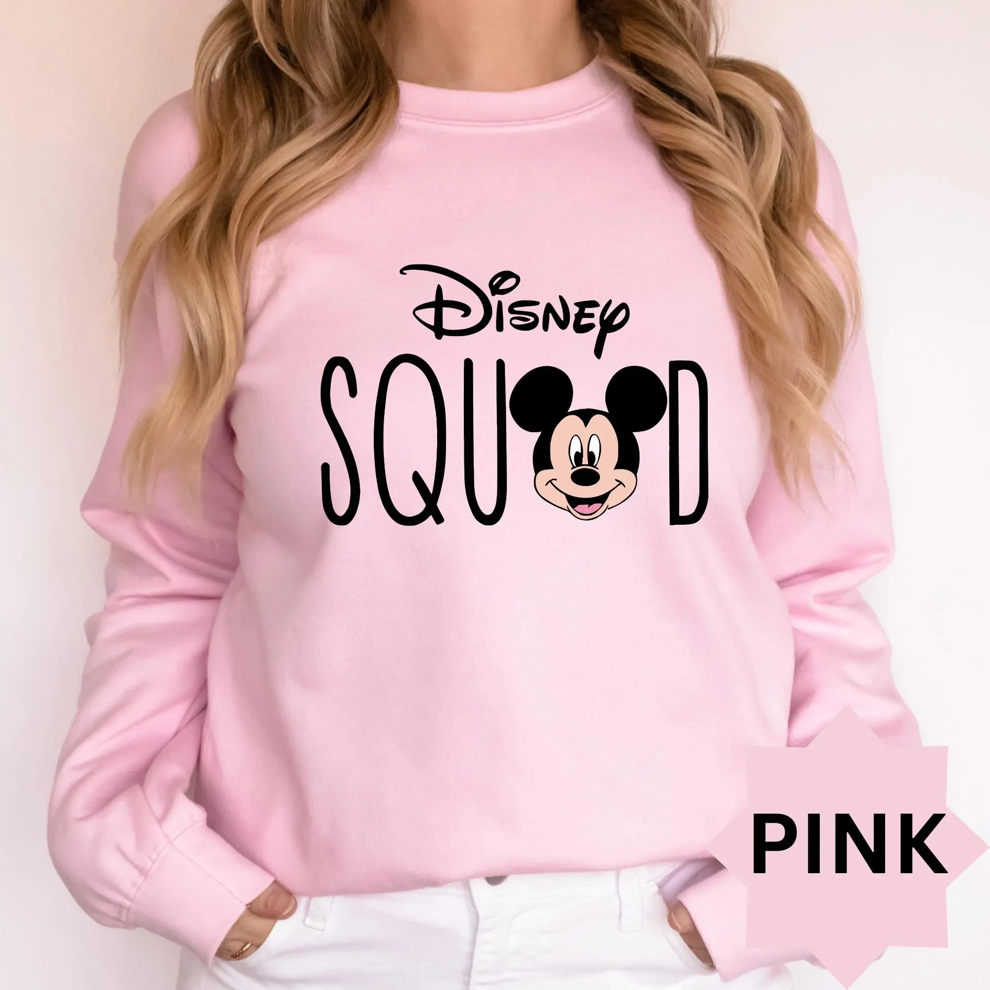 تي شيرت ديزني سكواد، قميص فرقة ميكي آند فريندز، قميص فرقة شخصيات ديزني، قميص ديزني المطابق للعائلة