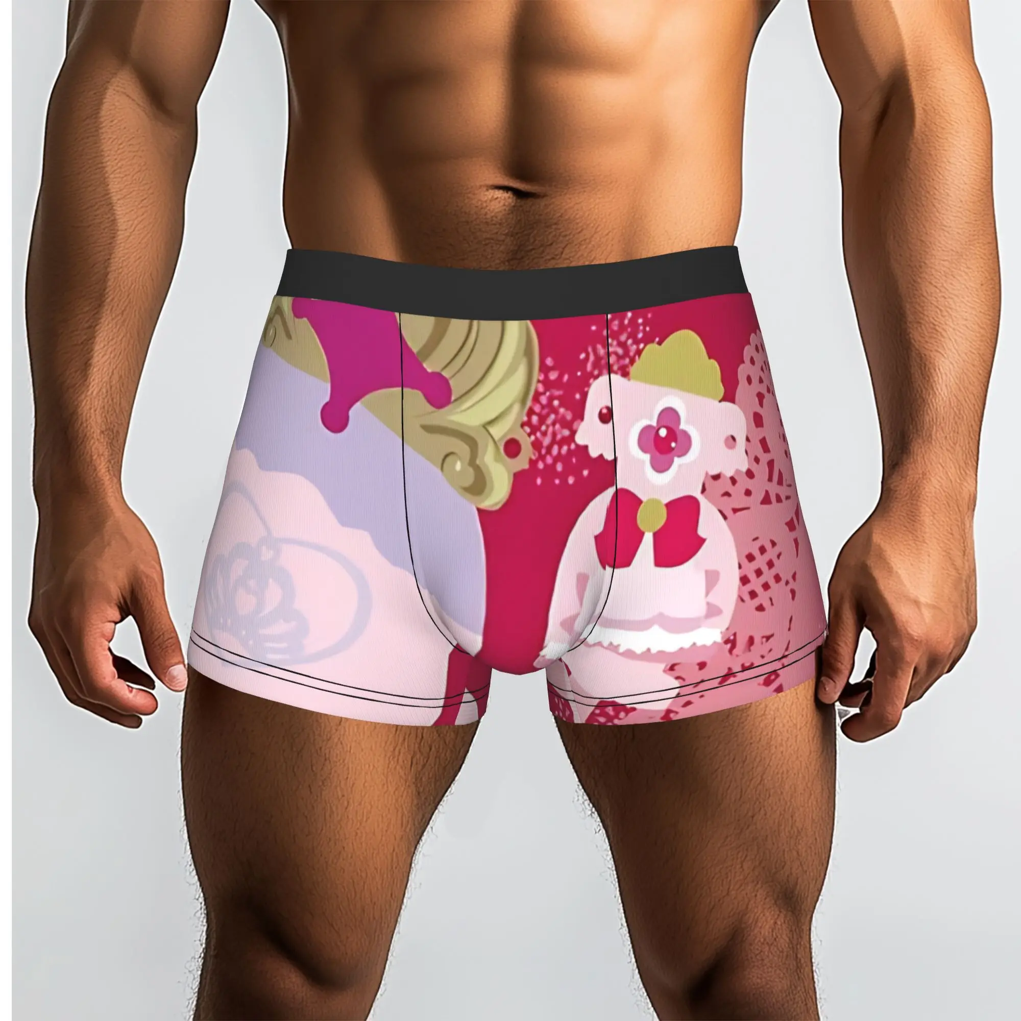 Go! Princess Precure Flora  Bandai Pretty Cure Underpants Breathbale Panties Male Underwear Print Shorts Boxer Briefs
