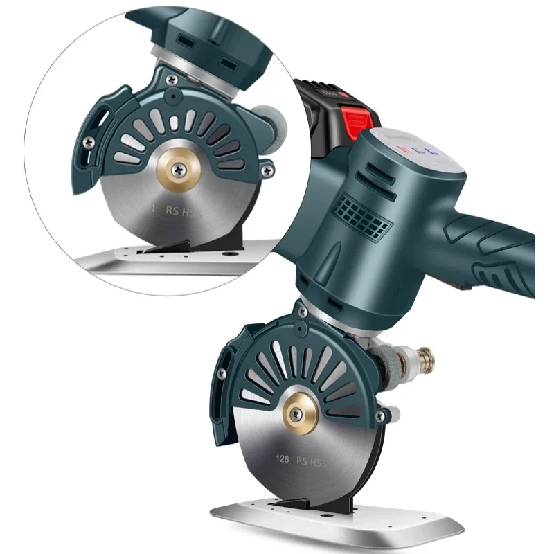 101/126mm Fabric Round Cutting Machine Electric Scissors Cloth Cutting Cordless Electric Scissors Fabric Rotary Cloth Cutter