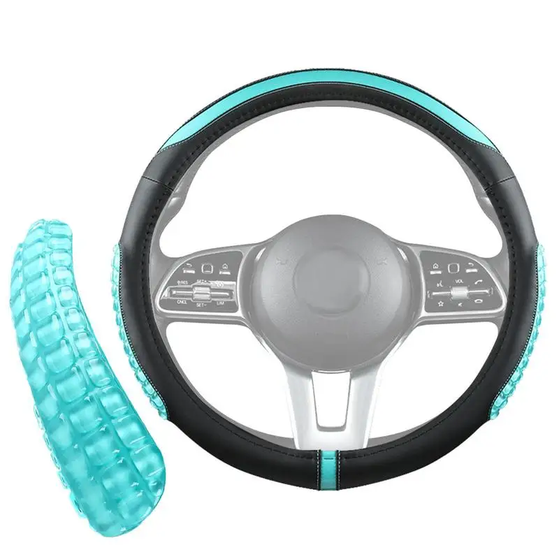 Car Steering Wheel Cover Jelly Gel Wheel Protector Anti-Slip Lining Universal Vehicle Accessory Diverse Cars Absorbing Sweat