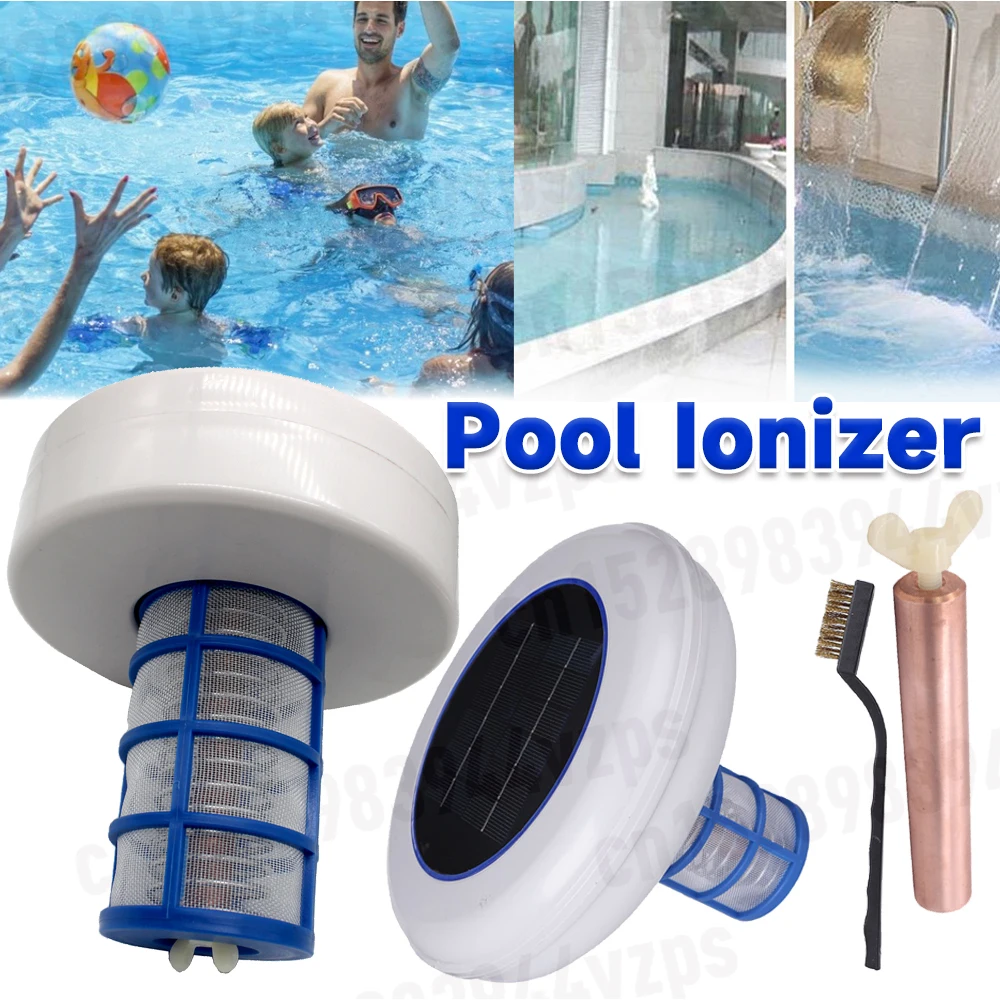 Ionizador de piscina, purificador de varilla de cobre Solar, ionizador de piscina sin cloro, herramientas de limpieza electrónicas para piscina