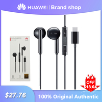 Huawei CM33 Type-c Wired Headphones Volume Control In Ear Noise Cancelling Sports Headset For Huawei P50 P40 Pro Mate 30 20 Nova