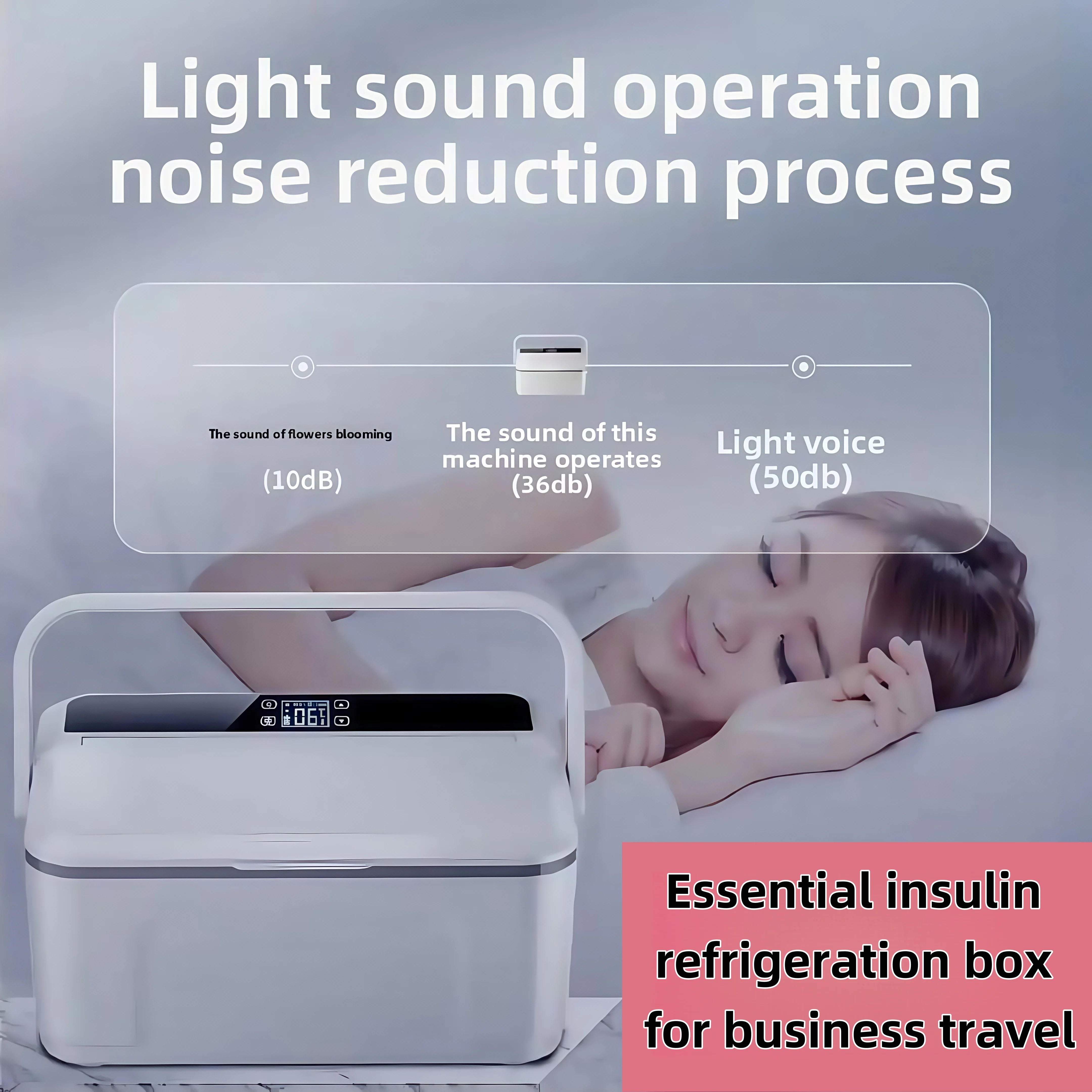 

Large screen double-layer insulin refrigerator, business travel medicine constant temperature refrigerator insulin nsulated box