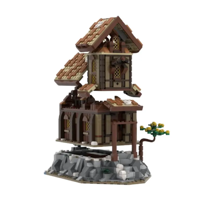 ชุดของเล่นตัวต่อ MOC-234703 1077 ชิ้น แบบจำลองเรือไวกิ้ง ประกอบเอง ตัวต่อขนาดเล็ก ของเล่นเสริมพัฒนาการ ชุดของขวัญ ของตกแต่ง
