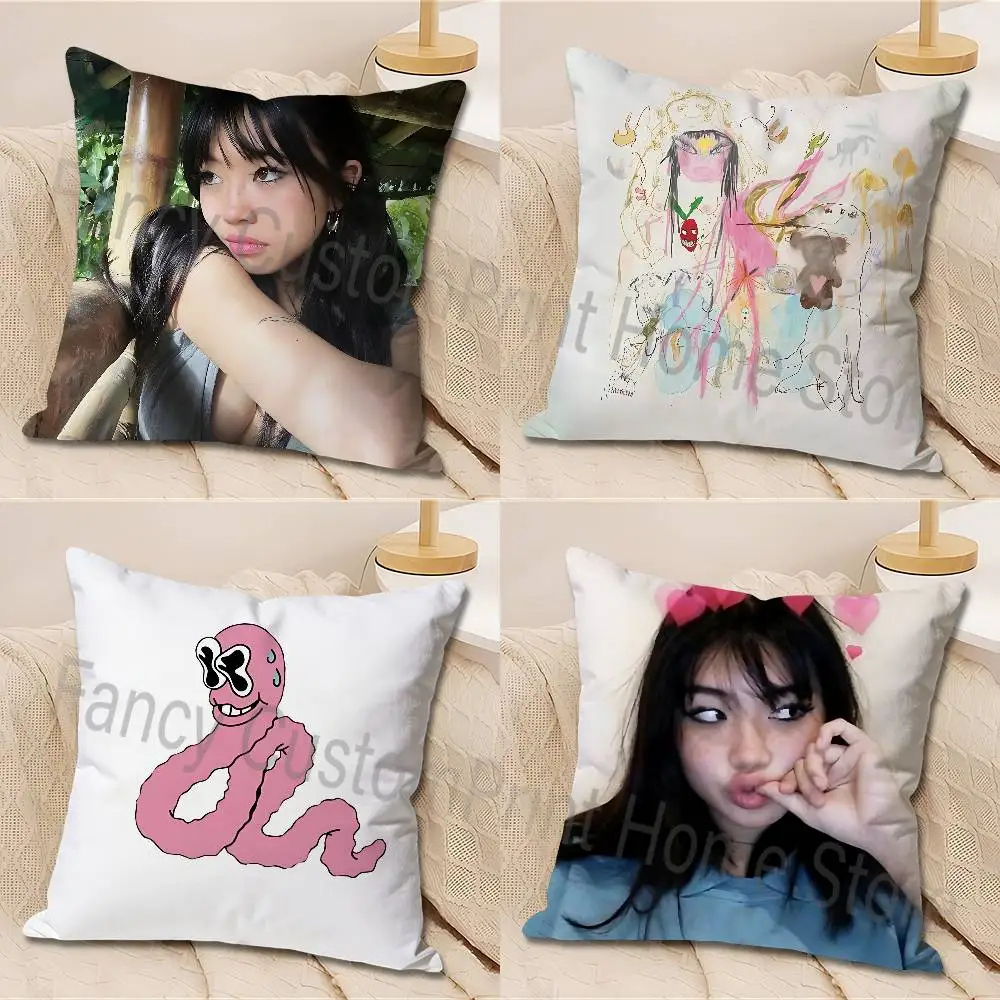 

Beatopia B-Beabadoobee Album Various Sizes Square Pillow Case For Car Home Bedchamber Decor Custom Valentine gift