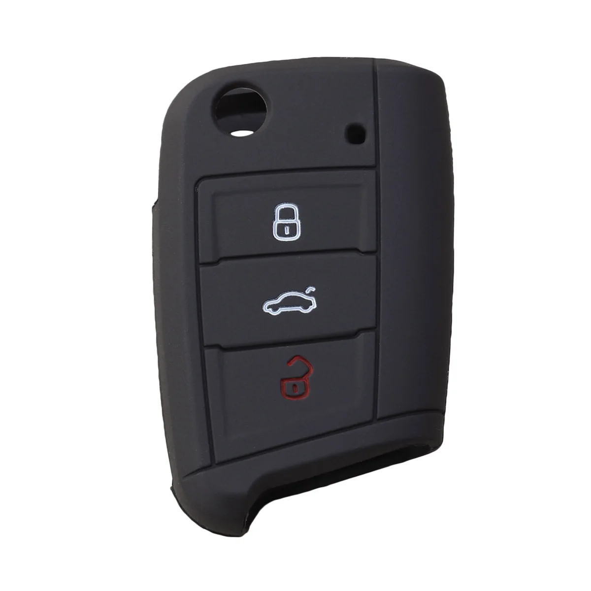 غطاء حافظة مفاتيح من السيليكون لسلسلة ملحقات السيارة البيضاء منظم حماية من الخدش تأثير توسيد سهل التنظيف ولا تشويه #4