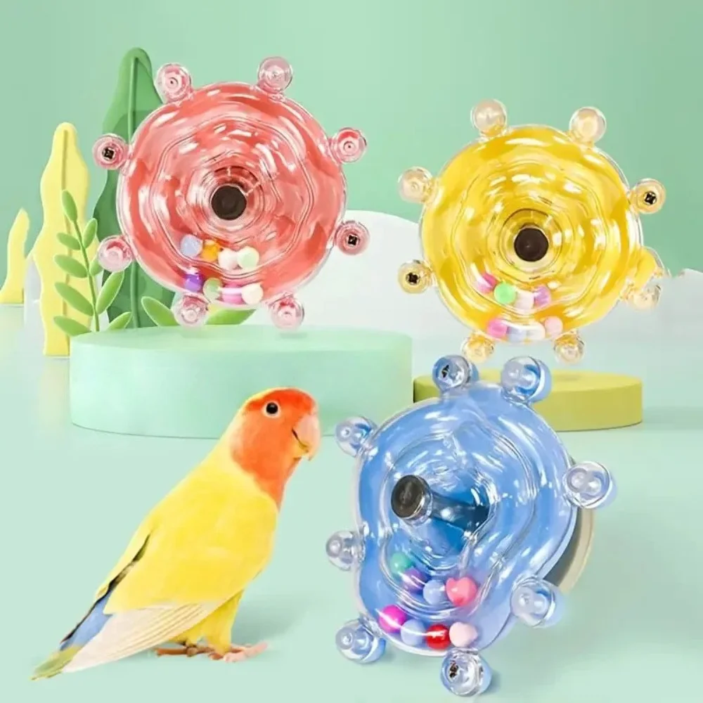 1PC Interactive Parrot Toy Bird Cage Toy for Parrots Rotating Treat Dispenser,  for Mental Stimulation and Entertainment