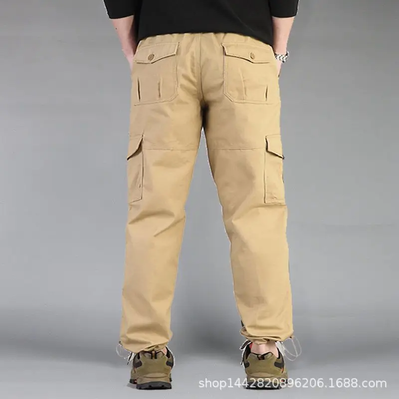 

2023 Men's Autumn New Multi-Functional Outdoor Casual Pants Multi-Pocket Workwear Loose Cotton Pants