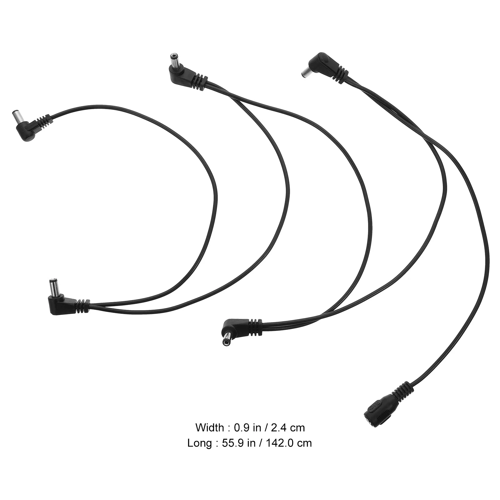 1Pcs Practical Instrument Effector Cable Wear Resistant Long Life Clear Audio Portable Storage Black Replacement Connecting Line