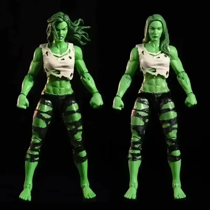 

Экшн-фигурка героя Marvel Legends She Hulk, 6 подвижных злых нормальных голов, халкеты, версия, без дополнительных открытых рук, модель, игрушка, подарок для детей