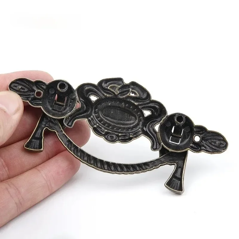 1PC Retro Alloy Kitchen Drawer Cabinet Door Handle Furniture Knobs Hardware Cupboard Antique Pull Handles,Bronze Tone furniture