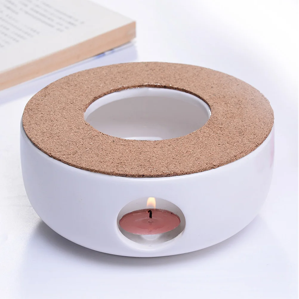 1pc Keramik Halter Runde Vent Design Für Tee Wärmer Milch Heizung Home Office Cafe Decor Küche Bar Zubehör