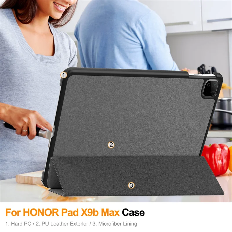 Case For Honor Pad X9B Max Cover Trifold Magnetic Stand Tablet Shell Funda For Honor Pad X9 Max X9b Max 13 inch 2026 Case Cover