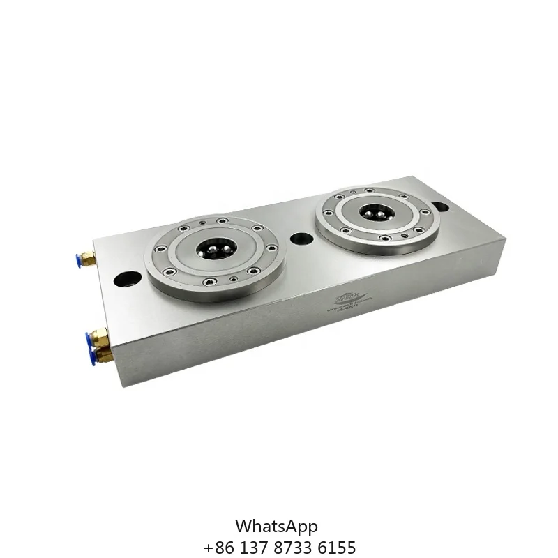 CNC EDM Processing Stainless Steel Set-up Distance 250mm Two Centering Zero Point Chuck HE-R06676.250