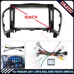 For NISSAN 2011-2016 ESQ JUKE NS418 9INCH Car Radio Android stereo screens accessories navigation dashboard cables frame canbus