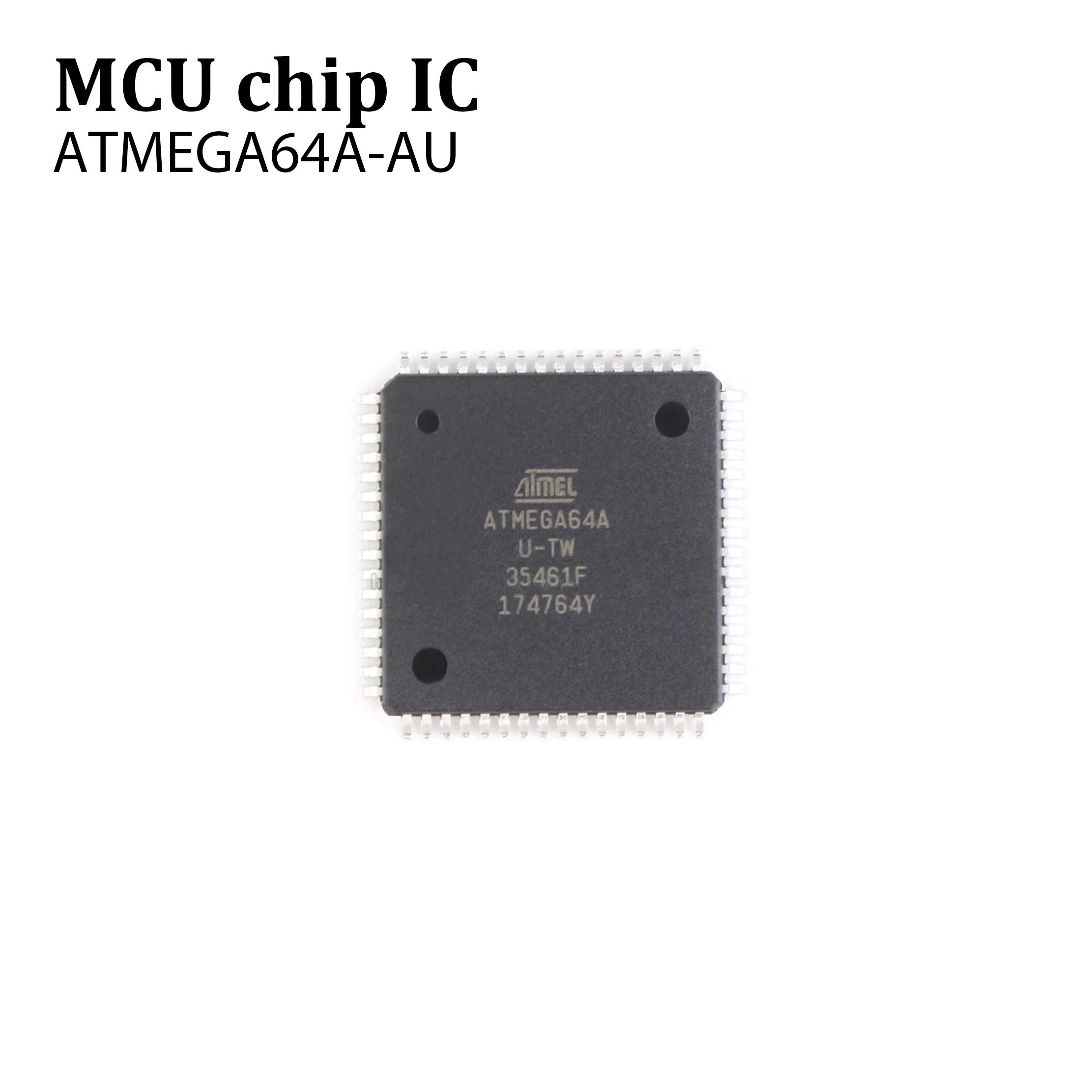 1PCS Original ATMEGA64A-AU ATMEGA64A TQFP-64 SMT Chip 8-bit Microcontroller 64K Flash Memory IN STOCK
