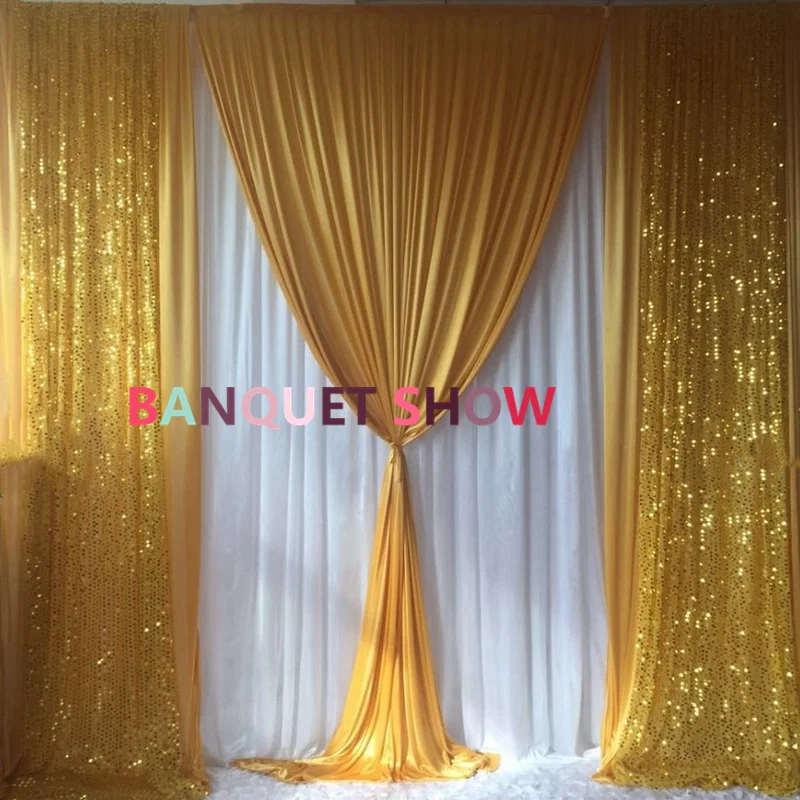 Nice Looking Sequin Ice Silk Backdrop Curtain Stage Background Photo Booth Event Party Decoration