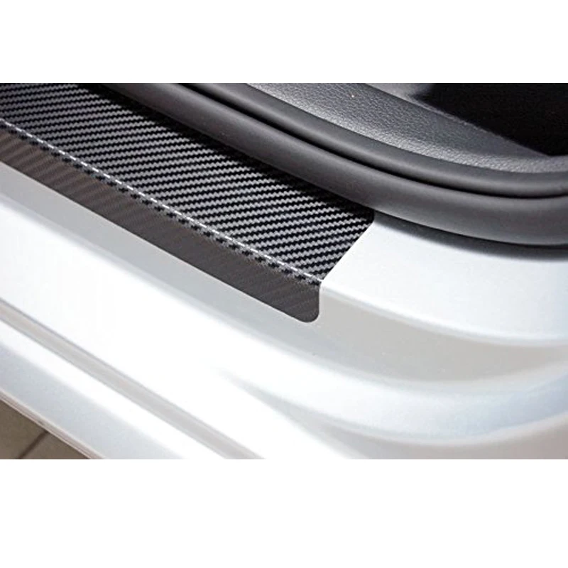 Car Sticker for Nissan Pathfinder Carbon Fiber Vinyl Sticker Car Door Sill Protector Scuff Plate Car Accessories 4pcs view 6