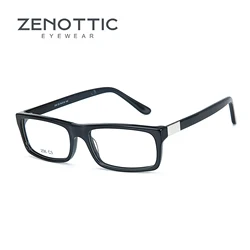 ZENOTTIC Fashion Rectangle Optical Glasses Frame Non-Prescription High-quality Acetate Eyeglasses for High prescription 236
