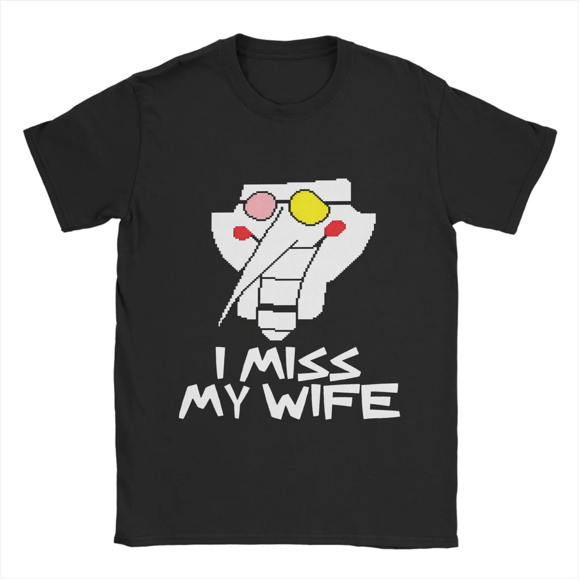 

Футболка Deltarune Spamton I Miss My Wife, летние потрясающие футболки из чистого хлопка, футболка для отдыха для мужчин, дизайнерская одежда с короткими рукавами