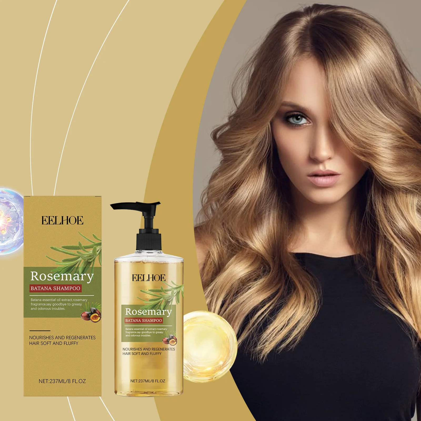 Batana Oil Shampoo - Deep Cleans Scalp & Hair, Controls Oil, Moisturizes, Softens Hair Strands, Reduces Dandruff & Soothes Scalp