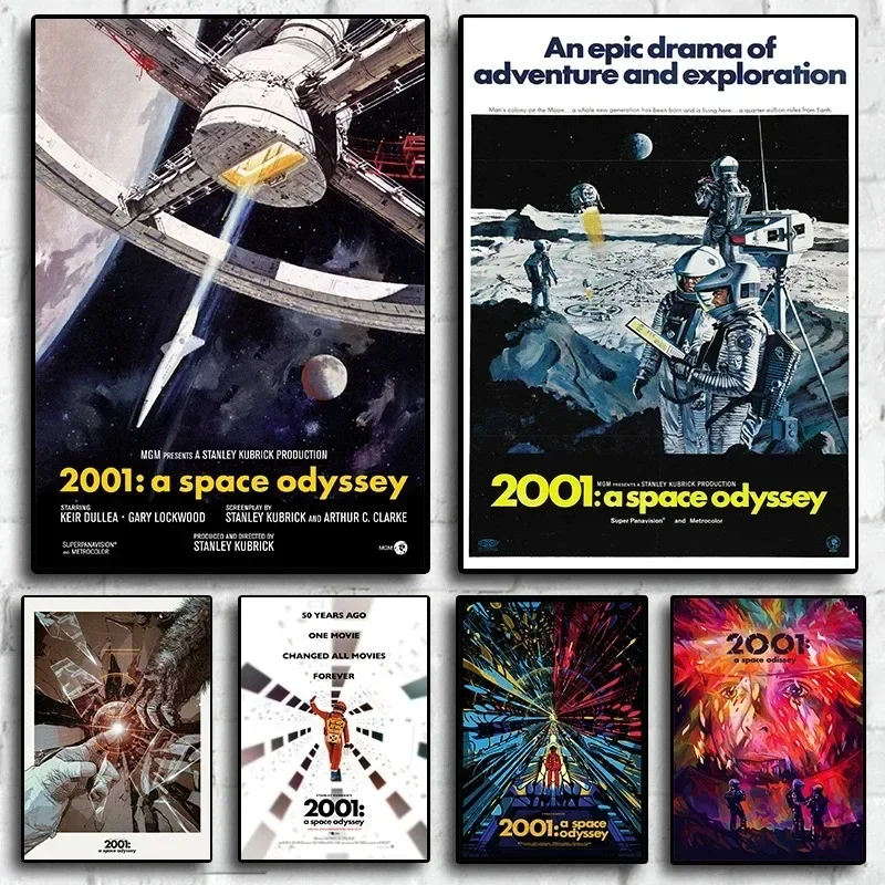 80s Movie 2001: A Space Odyssey Canvas Painting Posters and Prints Wall Art Picture For Living Room Decoration