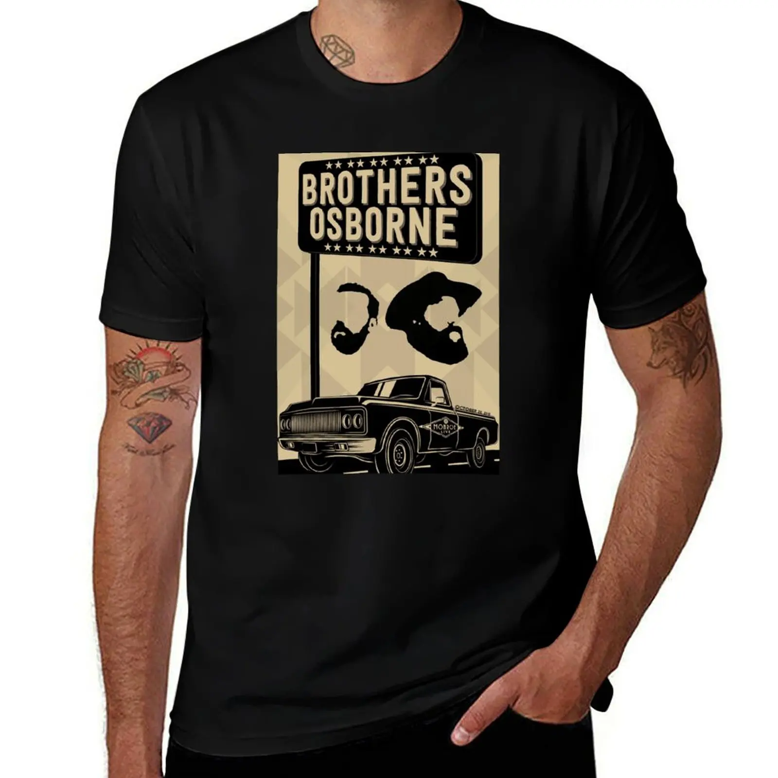 

Brothers Osborne, BROS, Brothers Osborne Pride, BROS Pride T-Shirt t shirts for man slim fit men t shirt cotton 100% T-shirt