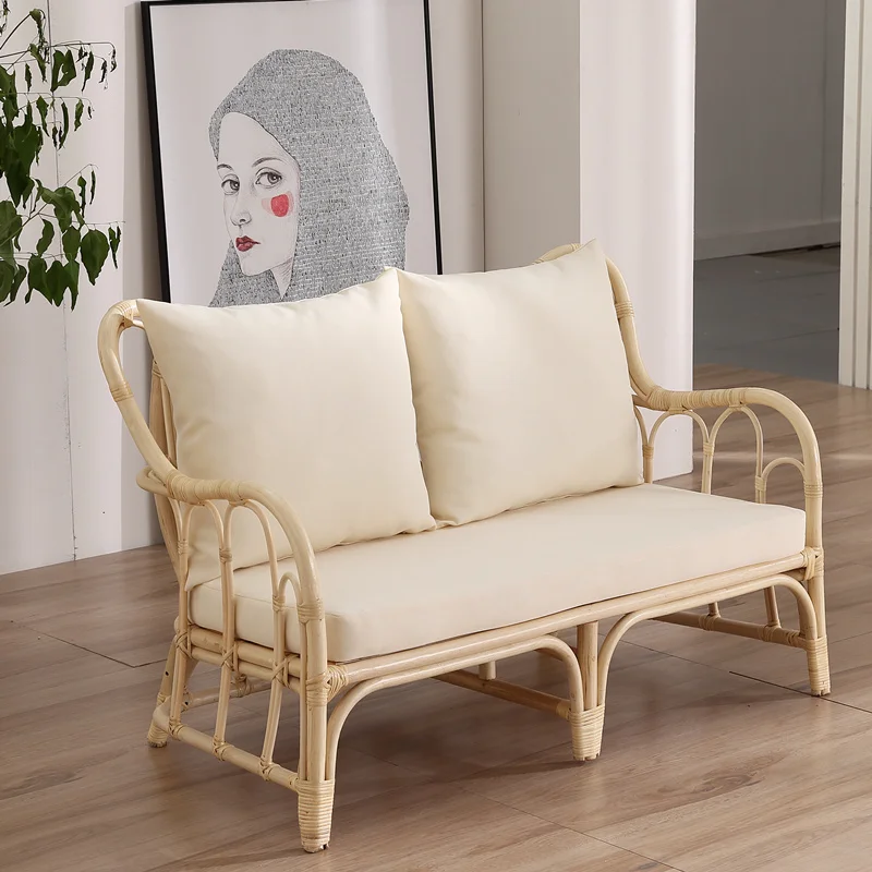 Moderner einfacher Freizeitstuhl für Zuhause, Rattanstuhl für Erwachsene