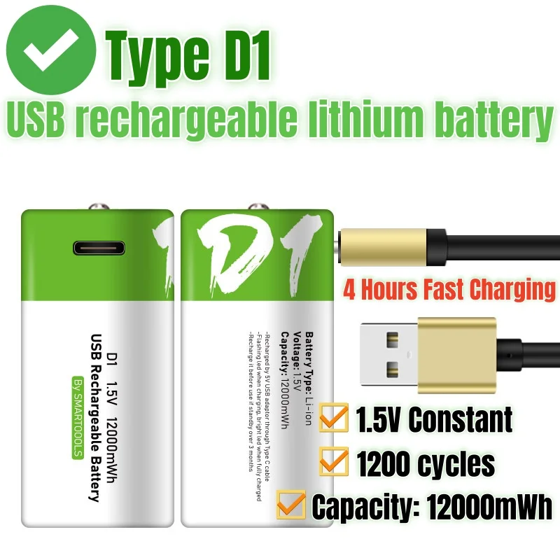 1.5V Usb Charging L…