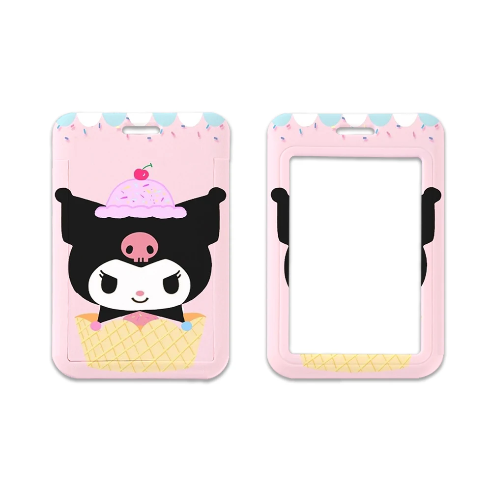 Titular do cartão de colhedor para campus estudantil, colhedor retrátil dos desenhos animados, minha melodia Cinnamoroll, Kuromi, Sanrio Anime, bonito, Kawaii, W, novo produto