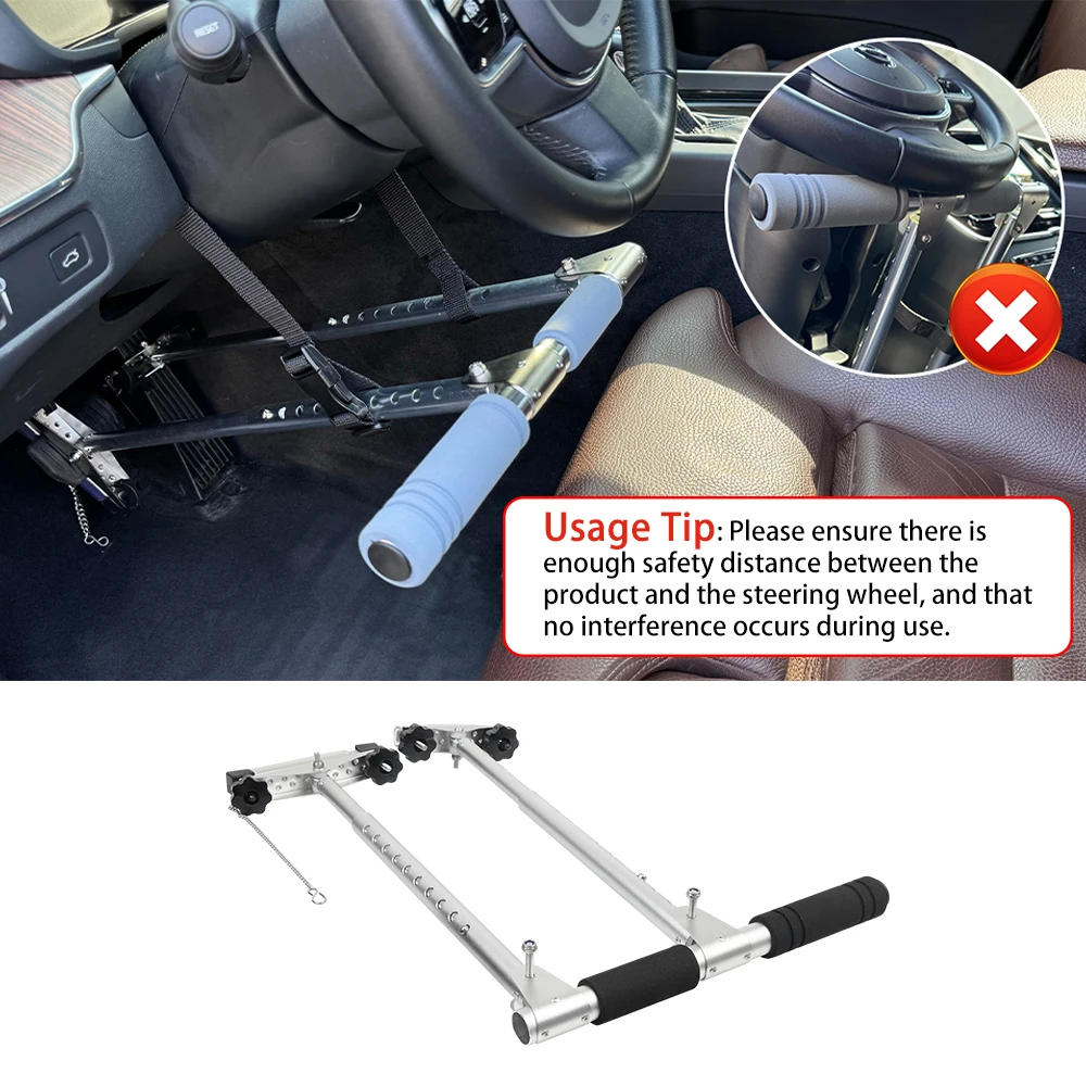 Portable Handicap Car Hand Controls, Disabled Driving Assist Brake Accelerator, Universal Adjustable Hand Drive System