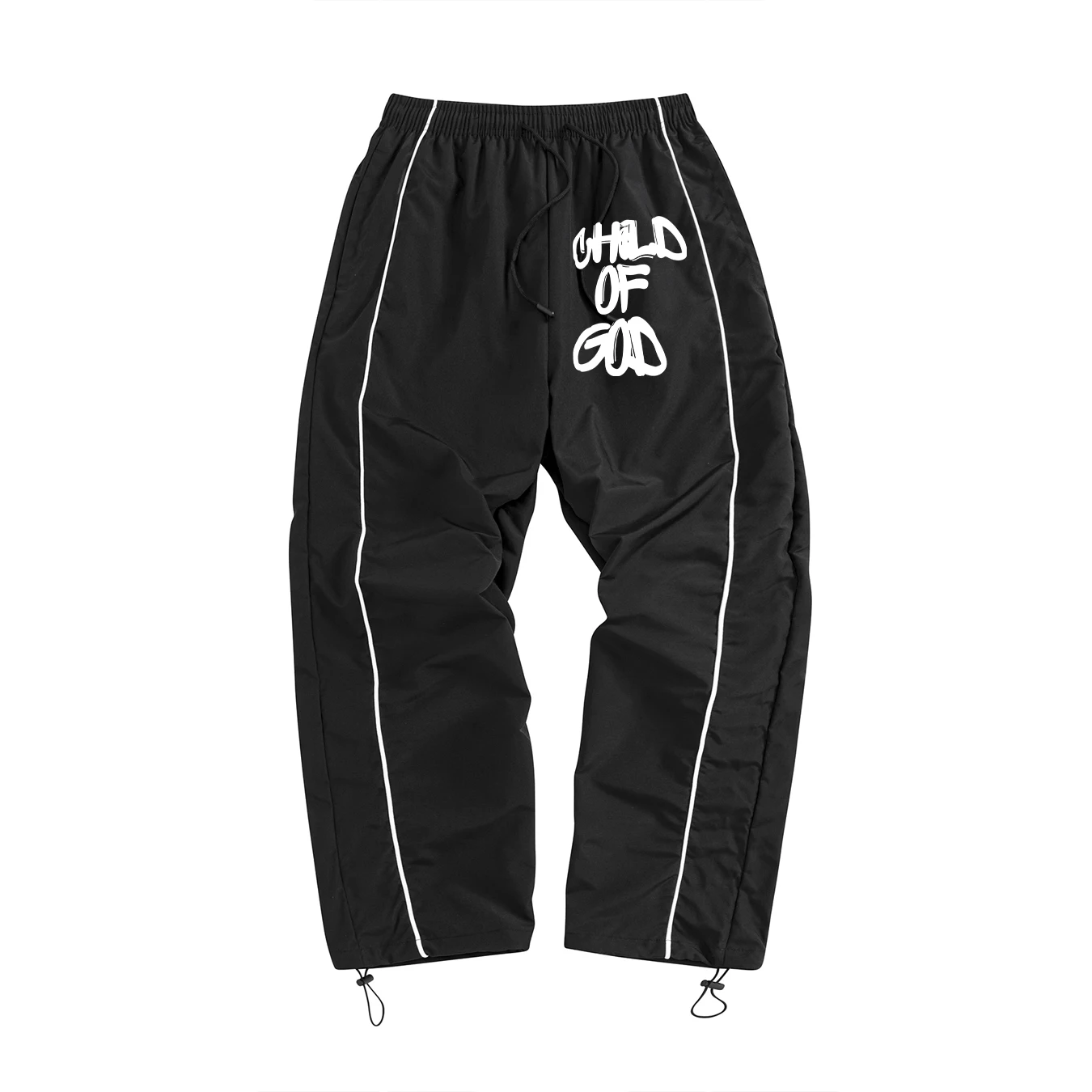 

Child Of God Print Men's Long Pants Sporty And Casual Suitable For Summer Fitness Training And Daily Commute Adjustable Cuffs