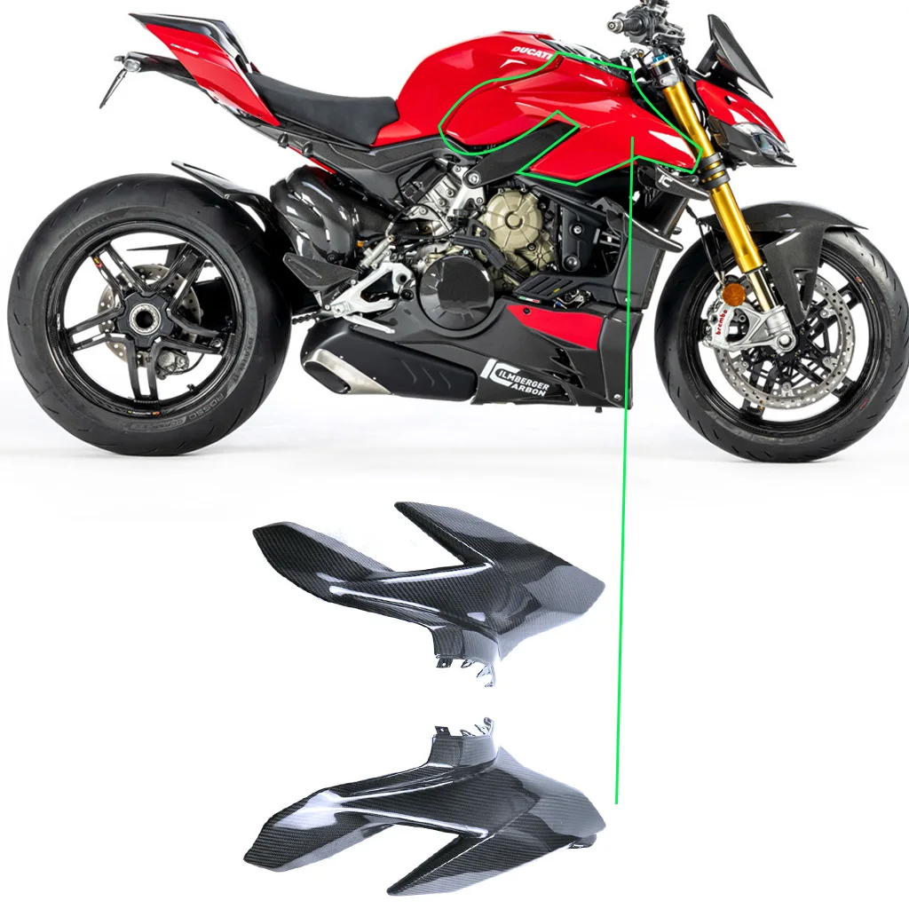 

Motorcycle Accessories 3k Carbon Fiber Side fairing For Ducati Streetfighter V4 V4S 2020 2021 2022