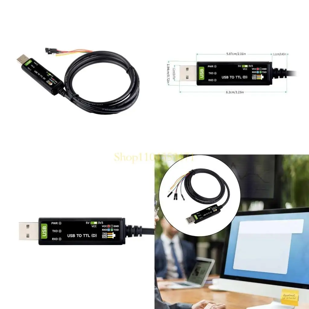 

Best Seller Universal FT232RNL USB to TTL Serial Cable Debugging Cable USB to TTL (D) Serial Port Cable Converters Replacement