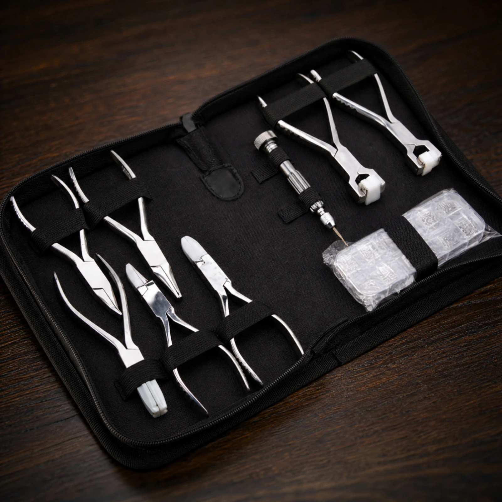 Toolkit Easy to Carry Eyeglass Adjustment Tool Kit with Interchangeable Driver for Home