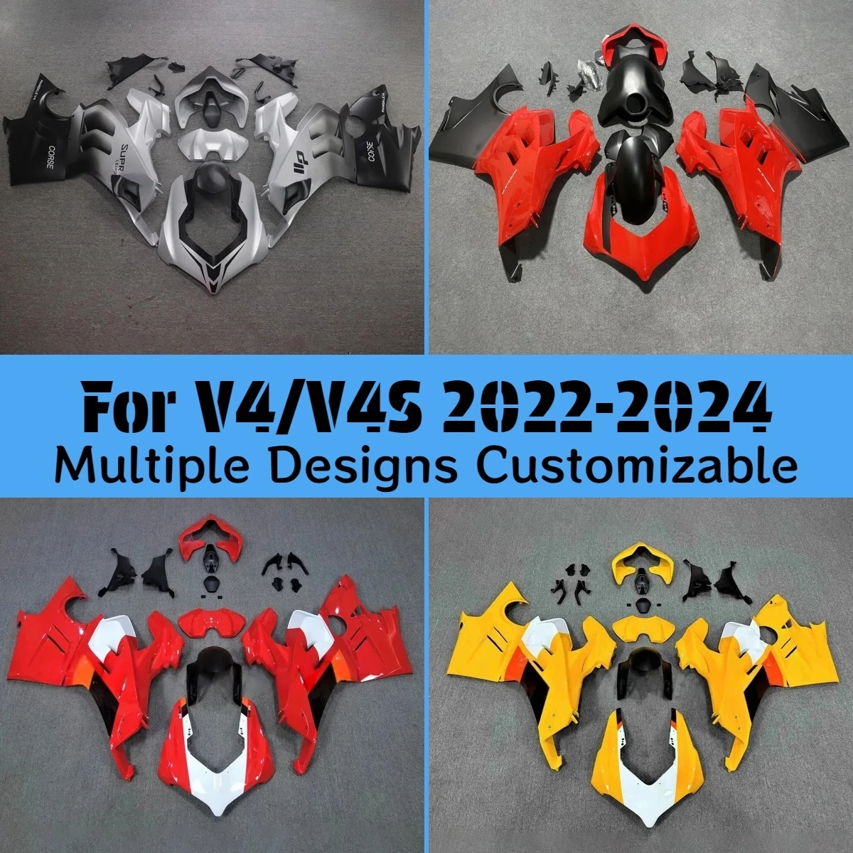 Moto Parts Fairing Kit V4S 2022 2023 2024 Fairings Injection Motorcycle Complete for DUCATI Panigaie V4 22 23 24
