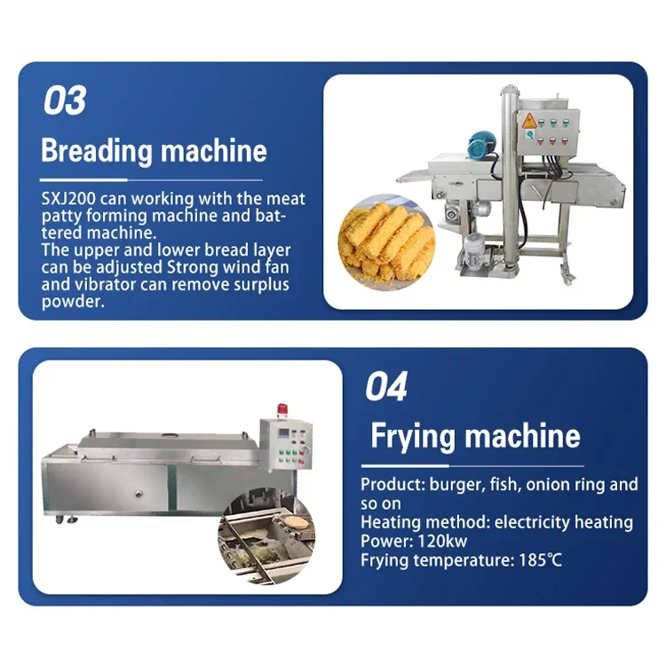 Electric hamburger patty making machine head burger meat press forming machine for automated Processing line machinery