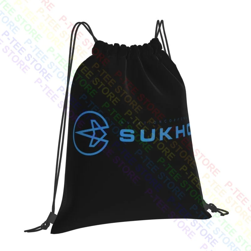 Sukhoi Aircraft Su-35 Frontline Bombers Superjet Airplanes Drawstring Bags Gym Bag Travel Lightweight