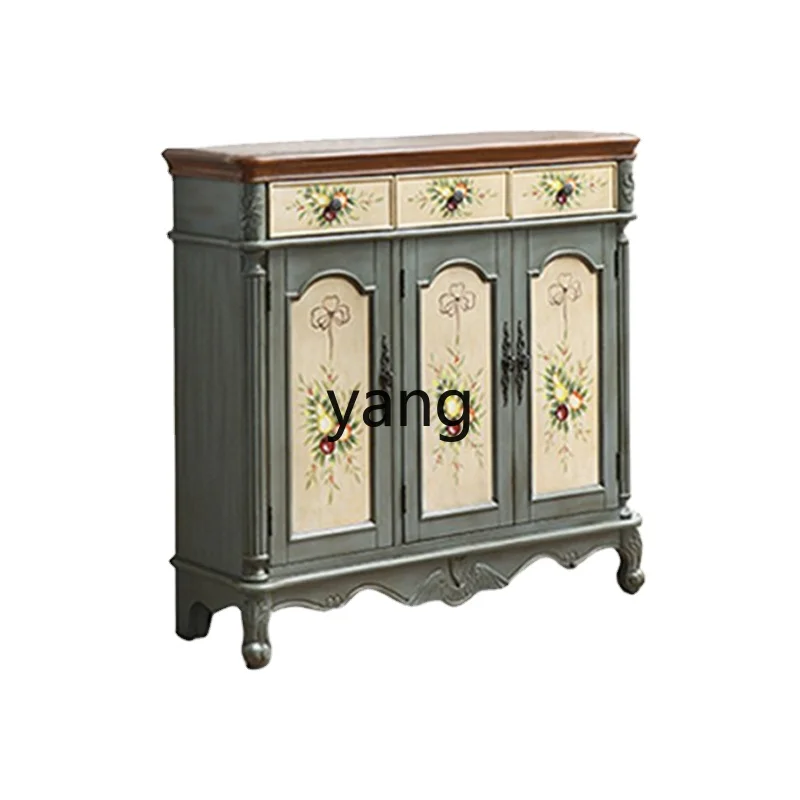 

Yhl Solid Wood Home Doorway-Household Hallway Cabinet Entrance Cabinet Storage Cabinet Large Capacity Partition