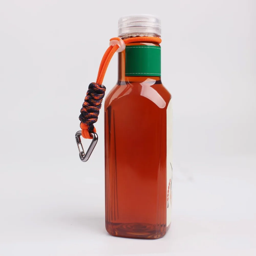 Portable Paracord Keychain Lanyard Multifunctional Creative Outdoor Water Bottle Buckle Hook 17.4cm Water Bottle Hanging Rope