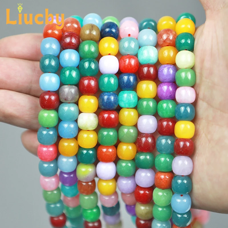 Mixed color white stone old shaped bead Handmade spacer beads For Jewelry Making DIY earrings Handstring Keepsake 15
