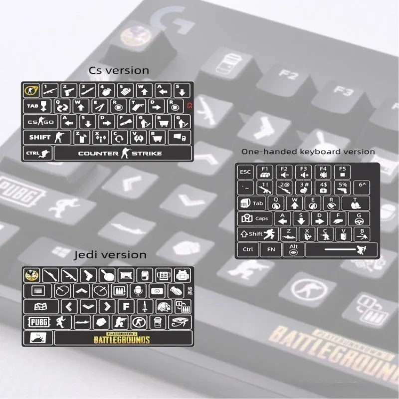 For Logitech G610 Keyboard Universal Anti-Slip Sweat-Absorbent Sticker Faux Suede PU Protective Film