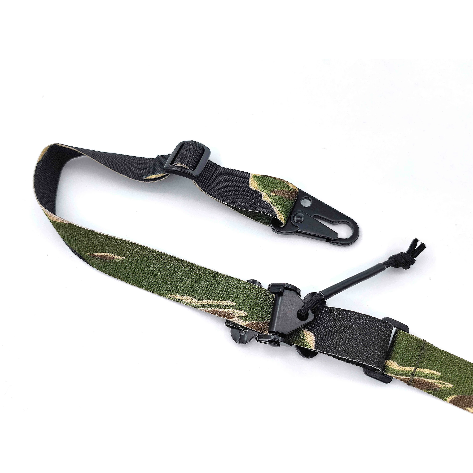 Green Tiger Pattern Camo SLINGSTER Green Tabby Camo Tactical Strap Two-Point Modular Rifle Quick Adjustable Sling